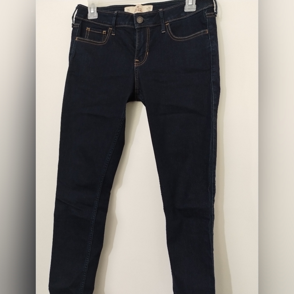 Hollister Women's Dark Blue Skinny Jeans